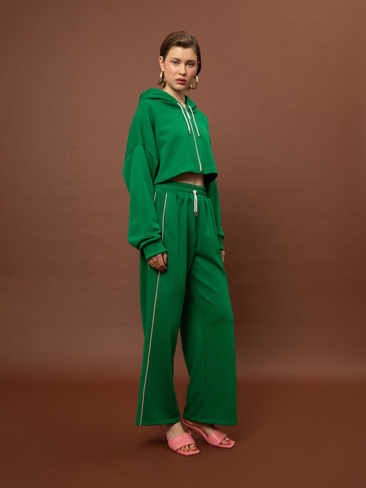 FUTTER TRACK PANTS - GREEN