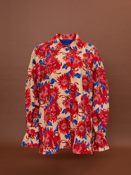 SHORT TRENCH COAT - CHRYSANTHEMA BEIGE