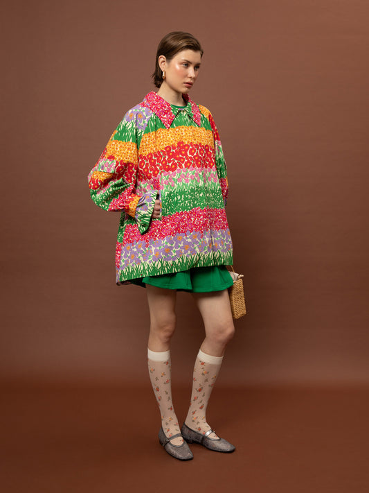 SHORT TRENCH COAT - GARDEN