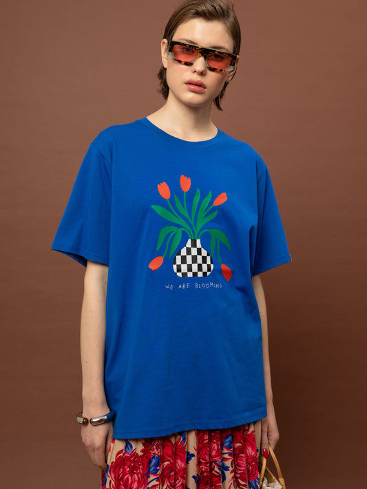 OVERSIZED T-SHIRT - ROYAL BLUE