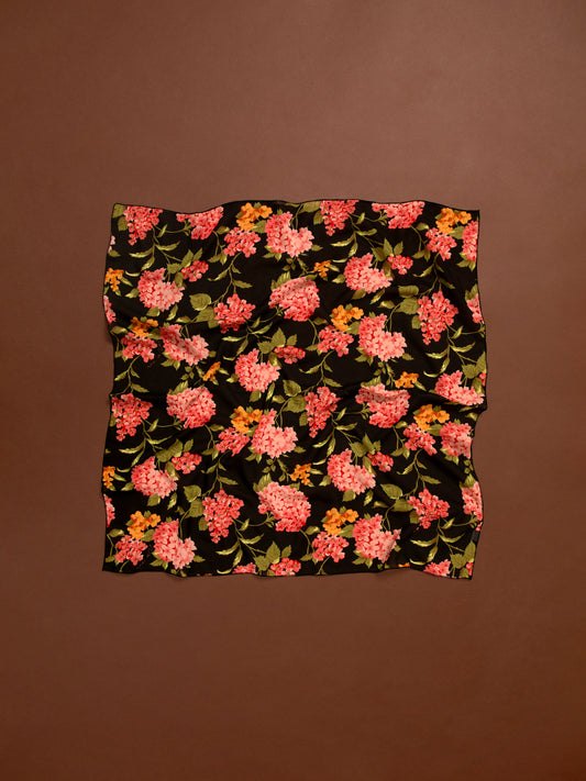 CHIFFON SCARF - ORTANSIES BLACK