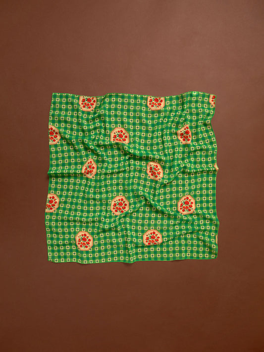 CHIFFON SCARF - PICNIC GREEN