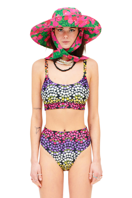 ATHLETIC-STYLE BIKINI FLORAL