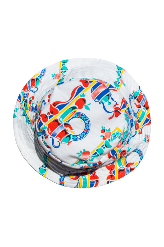 BUCKET HAT - TRAPEZOMANTILO WHITE