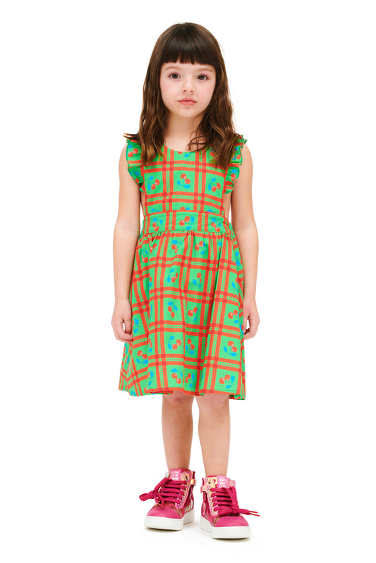 DRESS PICNIC GREEN