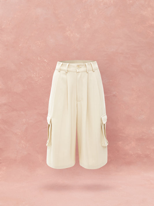 CARGO VERMUDA SHORTS - IVORY