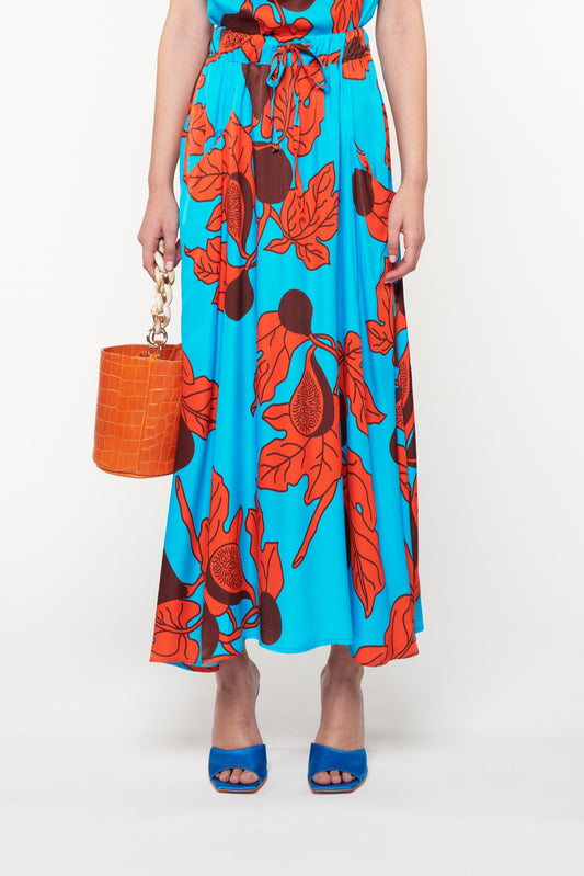 ELASTICATED-WAIST SKIRT - FIGS