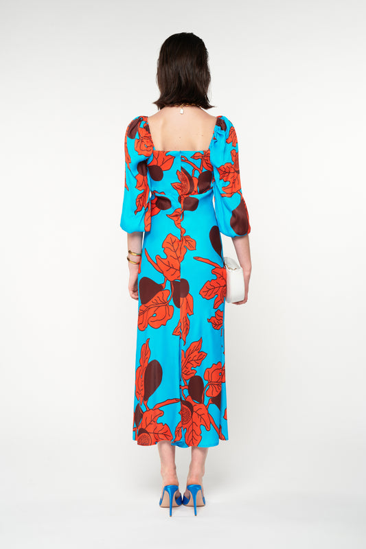 SWEETHEART MIDI DRESS - FIGS