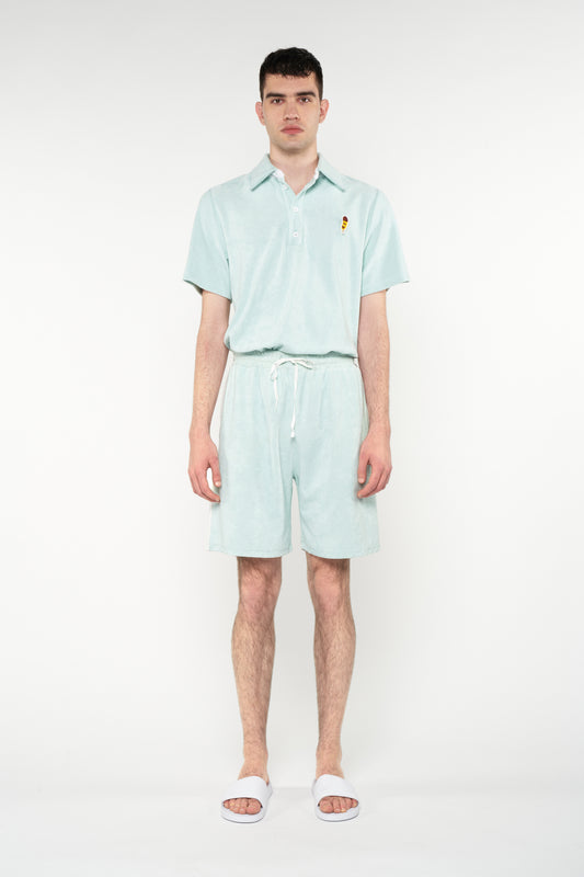 TOWELING BASKETBALL SHORTS MINT