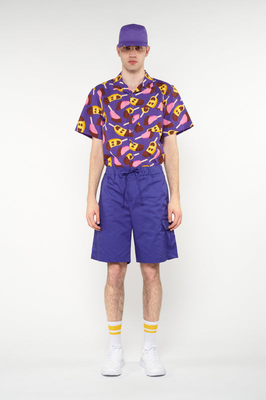 CARGO SHORTS PURPLE