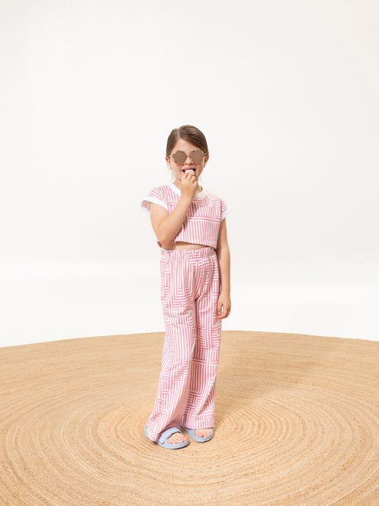 KIDS SWEATPANTS LOGO STRIPES