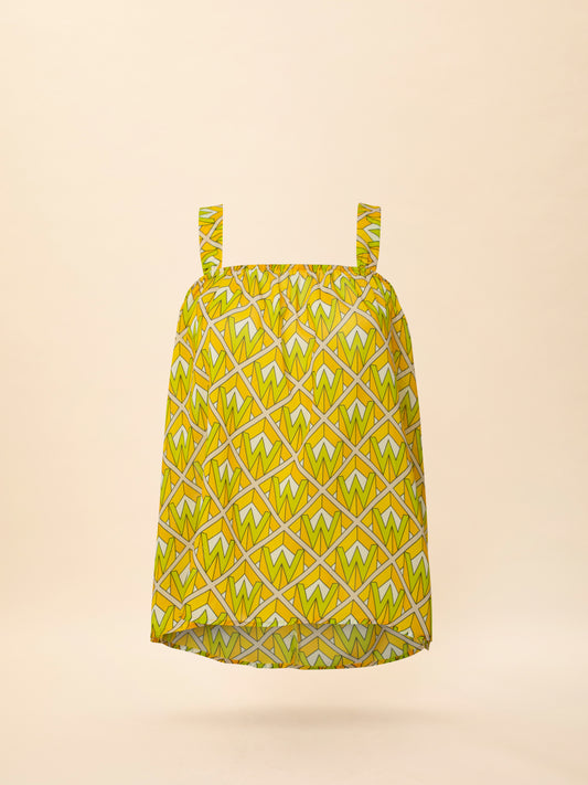 CHIFFON TOP W-LOGO