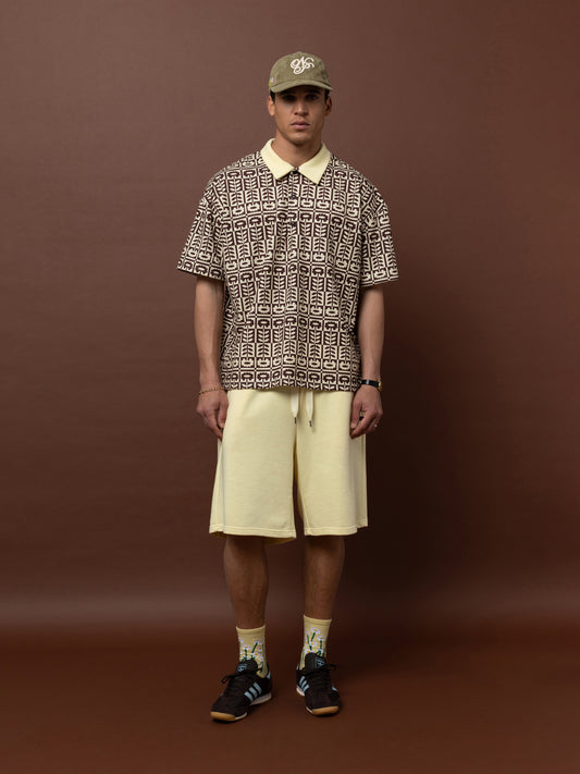 FUTTER POLO TOP - FOLK FLORAL