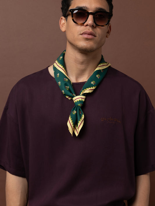 SHORT SLEEVE TOP - PLUM