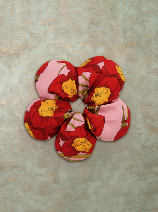 FLOWER SCRUNCHIE - NARCISSUS PINK