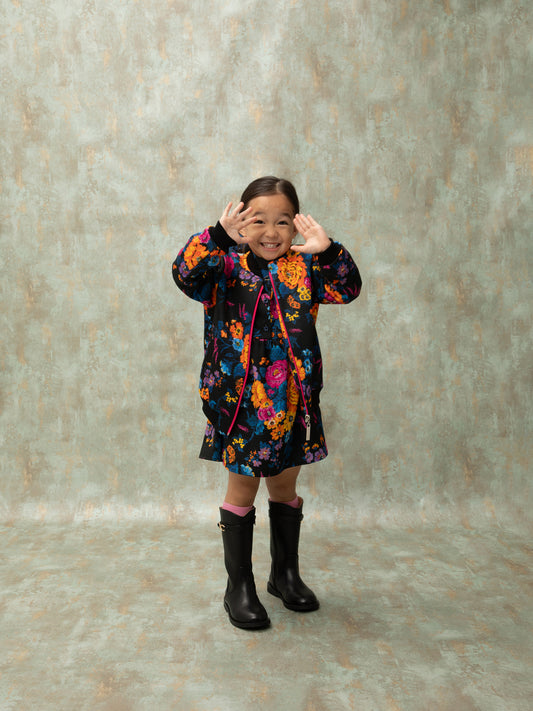 FUTTER BOMBER JACKET - TAPETSARIA BLACK