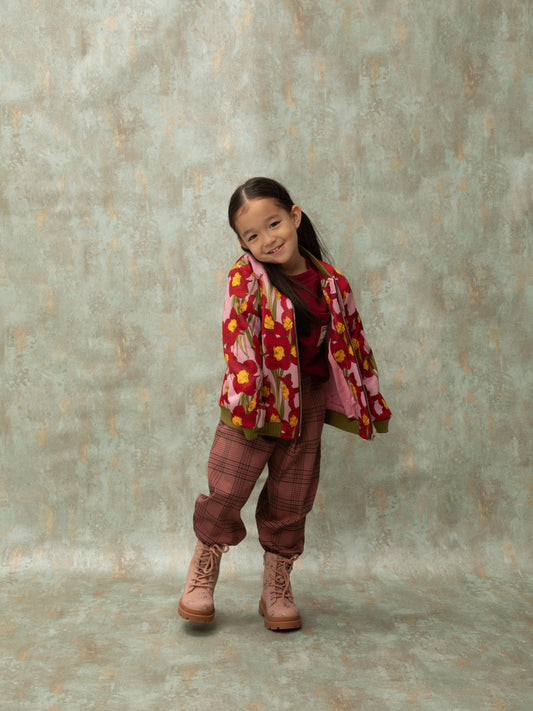 FUTTER BOMBER JACKET - NARCISSUS PINK