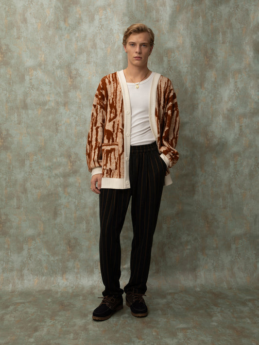 CARDIGAN - COGNAC