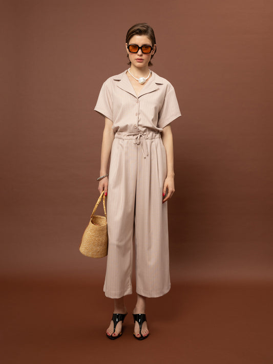 LOOSE JUMPSUIT - DUSTY PINK