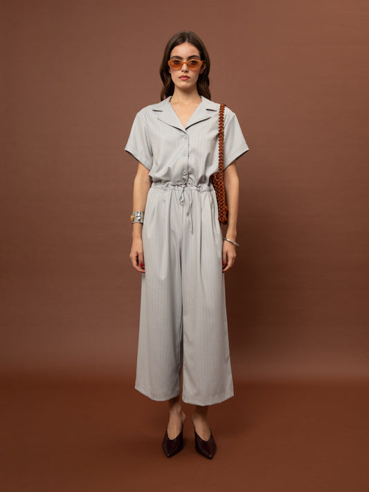 LOOSE JUMPSUIT - DUSTY BLUE