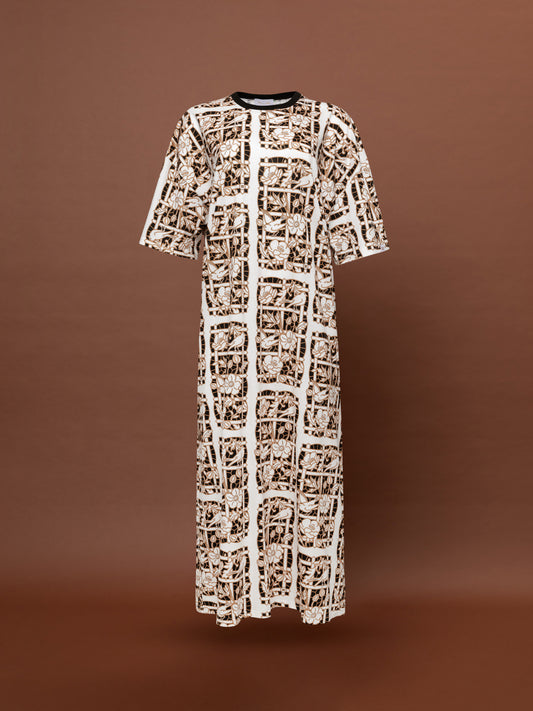OVERSIZED MAXI T-SHIRT-DRESS - SEMEDAKI