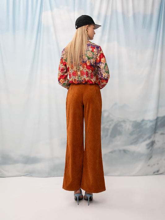 CORDUROY PANTS COGNAC