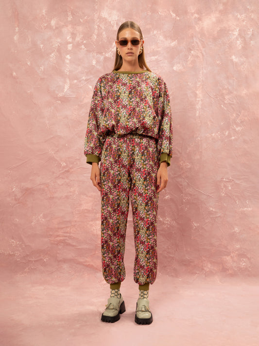 FUTTER TRACK PANTS - LIBERTY FLORAL