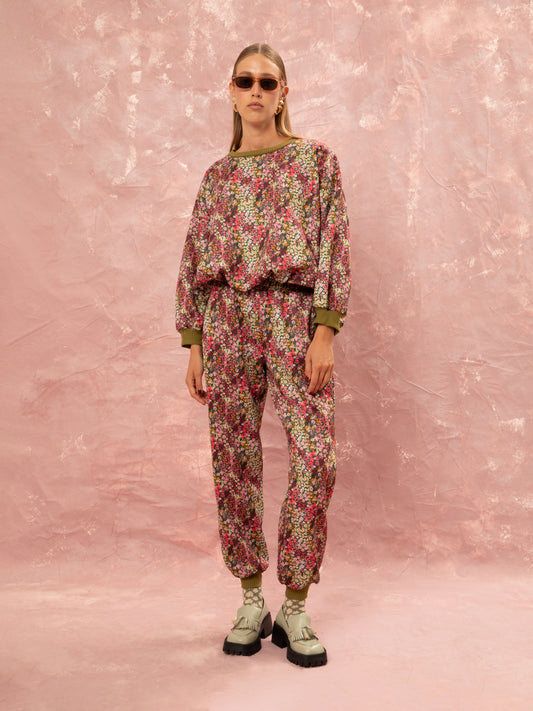 FUTTER TRACK PANTS - LIBERTY FLORAL
