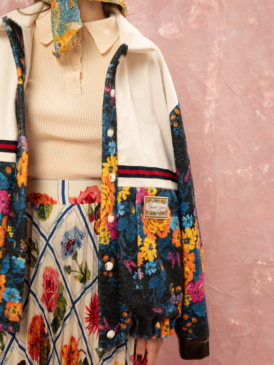 BOMBER JACKET - TAPETSARIA BLACK