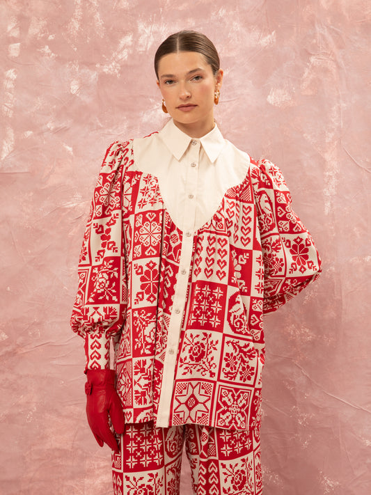 OVERSIZED SHIRT - KOUVERTA