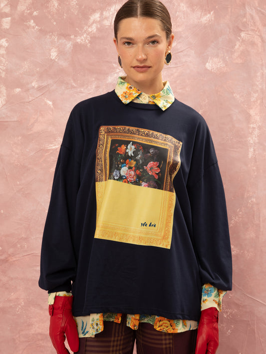 LONG SLEEVE T-SHIRT - BLUE