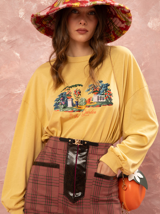 LONG SLEEVE T-SHIRT - YELLOW