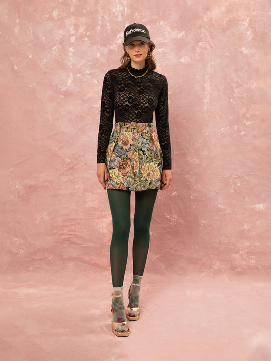 LACE BODYSUIT - BLACK