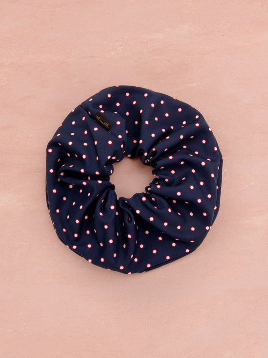 SCRUNCHIE - FLORAL DOT BLUE