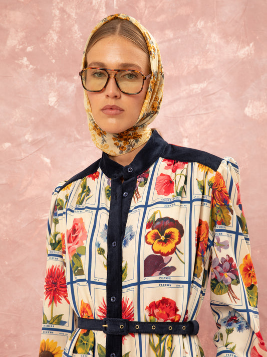 CORDUROY BELT - BLUE