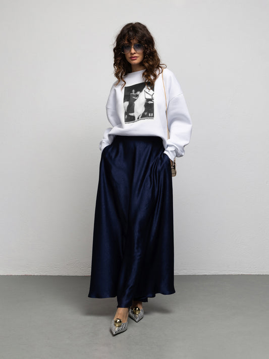 BELLA SKIRT - MIDNIGHT BLUE