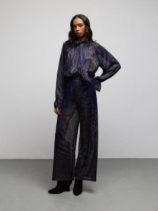 FRAN BLOUSE - IRIDESCENT PURPLE