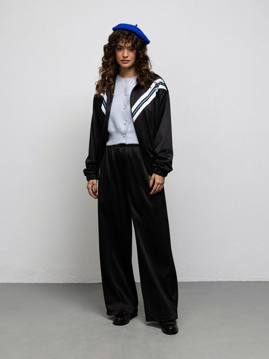 GROOVE TRACK PANTS - BLACK