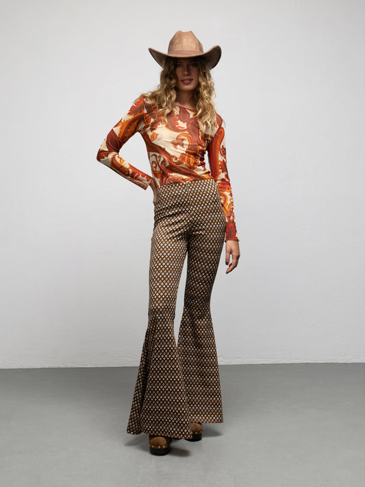 MIDLER PANTS - BROWN