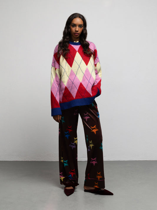 WARHOL KNIT SWEATER - DIAMOND PINK