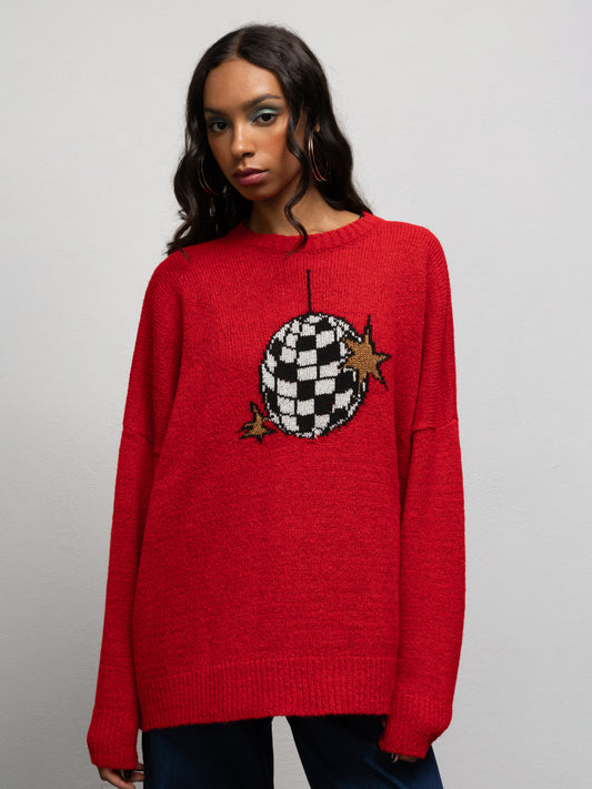 WARHOL KNIT SWEATER - DISCO BALL