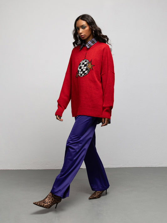WARHOL KNIT SWEATER - DISCO BALL
