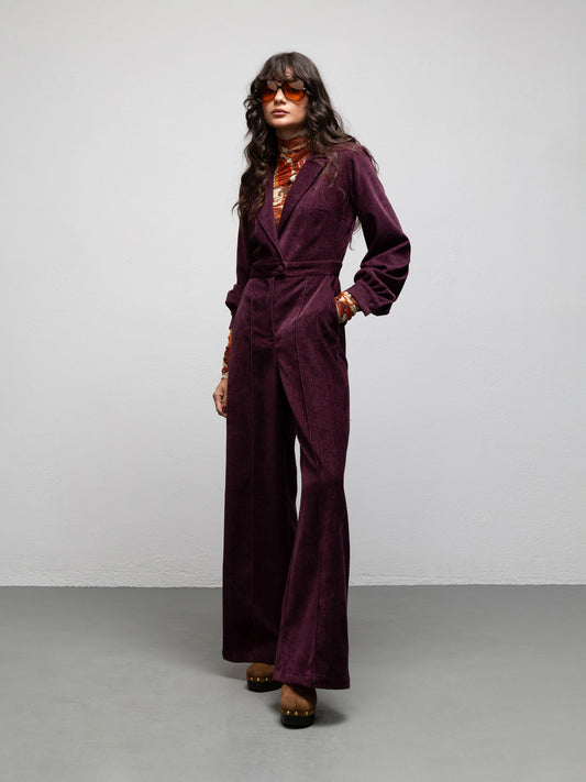 DEBBIE JUMPSUIT - PLUM
