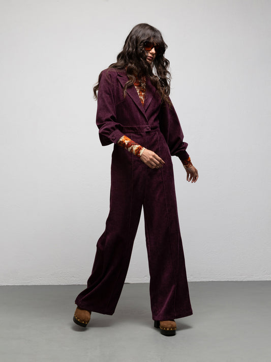 DEBBIE JUMPSUIT - PLUM