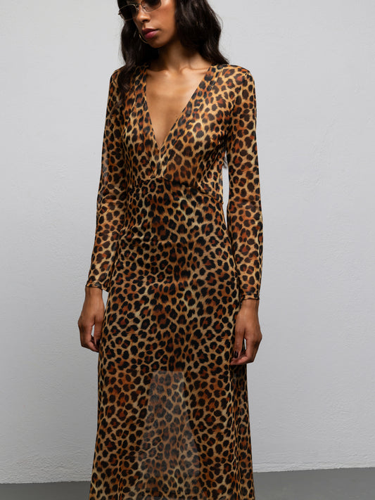 MIRAGE DRESS - LEOPARD