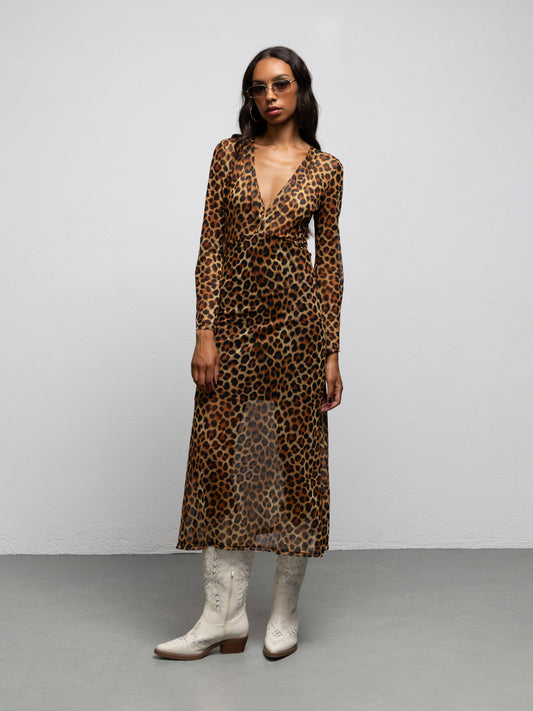 MIRAGE DRESS - LEOPARD