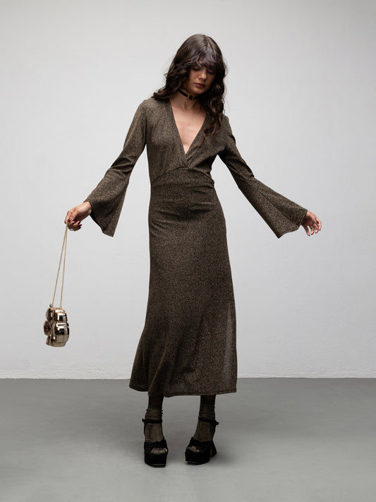 AMANDA DRESS - GOLD