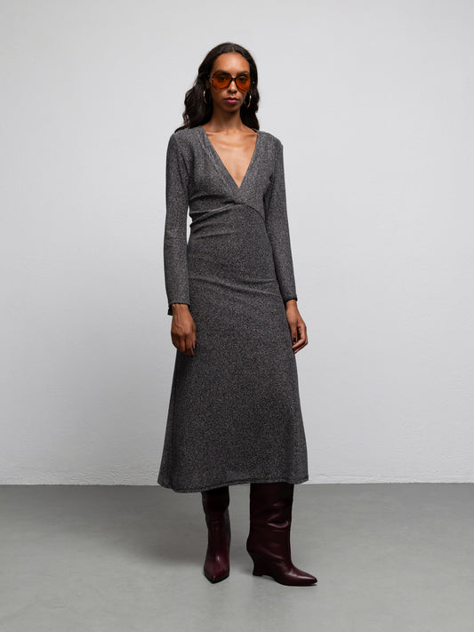 AMANDA DRESS - SILVER