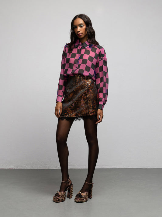 FREDDIE SHIRT - CHESS PINK