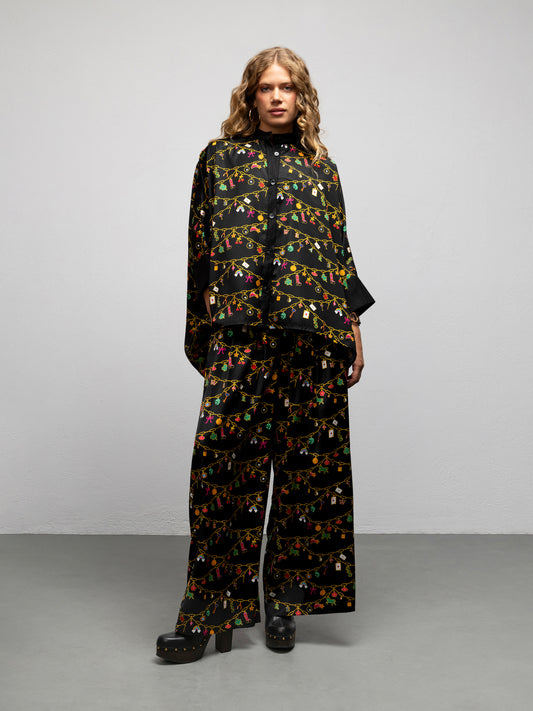 PEARL KAFTAN SHIRT - LUCKY CHARMS